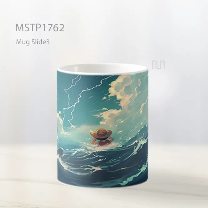 Luffy Topi Jerami Laut Badai Mug MSTP1762 - All-side / Desain