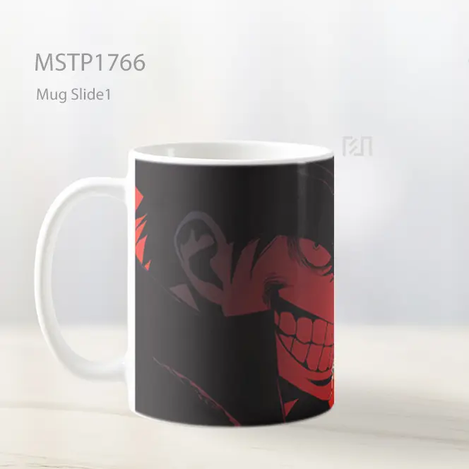 Luffy Topi Jerami Siluet Senyum Mug MSTP1766 - All-side / Desain