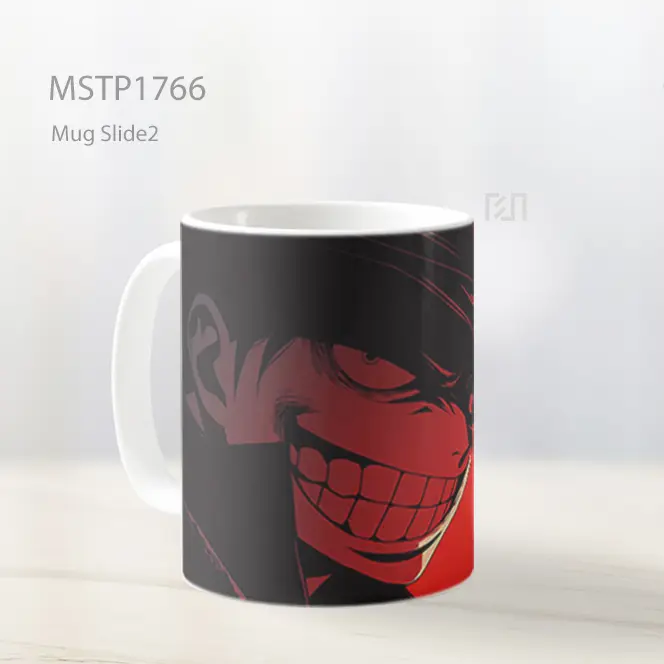 Luffy Topi Jerami Siluet Senyum Mug MSTP1766 - All-side / Desain