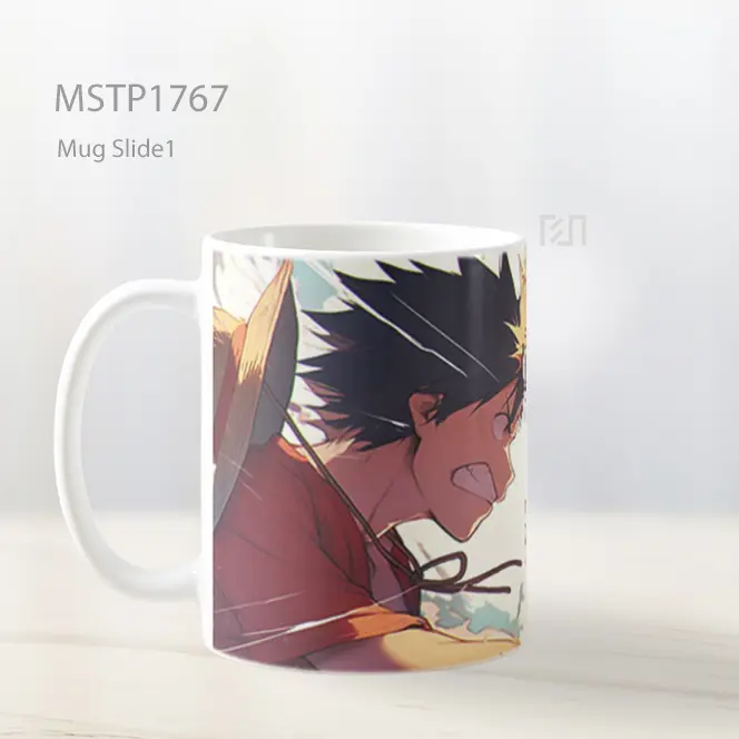 Luffy Vs Naruto Tatap Intens Clash Mug MSTP1767 - All-side / Desain