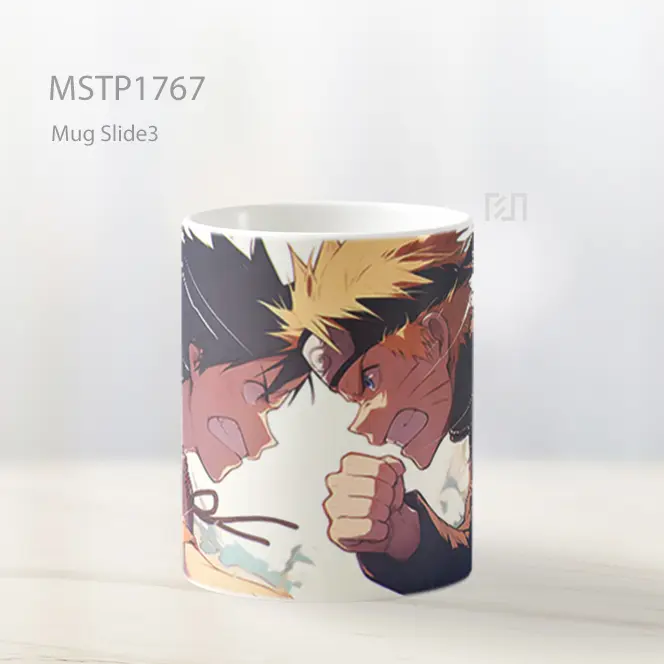 Luffy Vs Naruto Tatap Intens Clash Mug MSTP1767 - All-side / Desain