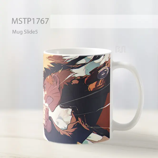 Luffy Vs Naruto Tatap Intens Clash Mug MSTP1767 - All-side / Desain