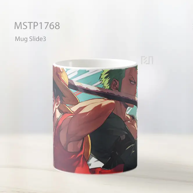 Luffy Zoro Back To Back One Piece Mug MSTP1768 - All-side / Desain