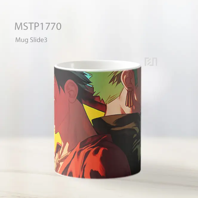 Luffy Zoro Gaya Gradien Mug MSTP1770 - All-side / Desain