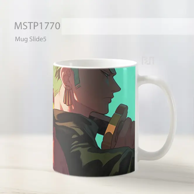 Luffy Zoro Gaya Gradien Mug MSTP1770 - All-side / Desain