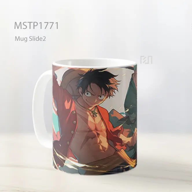 Luffy Zoro One Piece Duo Battle Pose Mug MSTP1771 - All-side / Desain