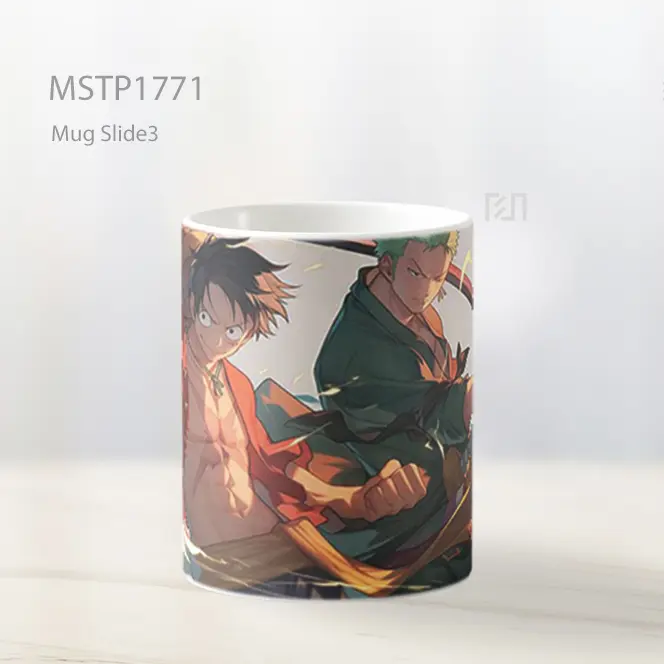 Luffy Zoro One Piece Duo Battle Pose Mug MSTP1771 - All-side / Desain