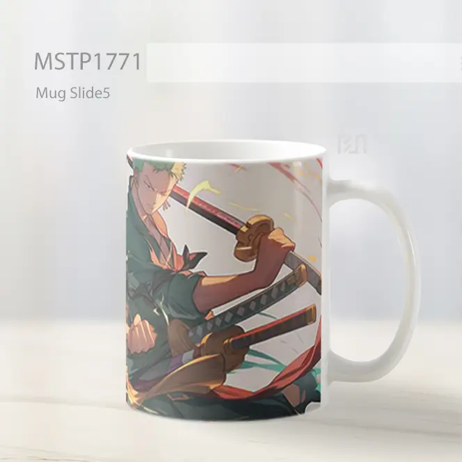 Luffy Zoro One Piece Duo Battle Pose Mug MSTP1771 - All-side / Desain