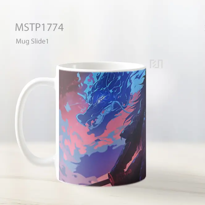 Madara Uchiha Api Biru Tatapan Intens Mug MSTP1774 - All-side / Desain