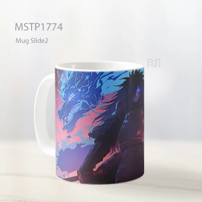 Madara Uchiha Api Biru Tatapan Intens Mug MSTP1774 - All-side / Desain
