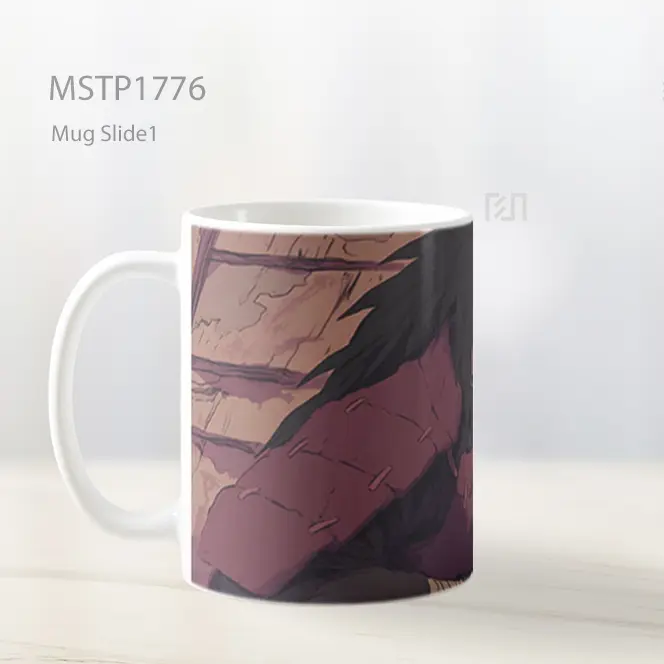 Madara Uchiha Duduk Gaya Seni Mug MSTP1776 - All-side / Desain
