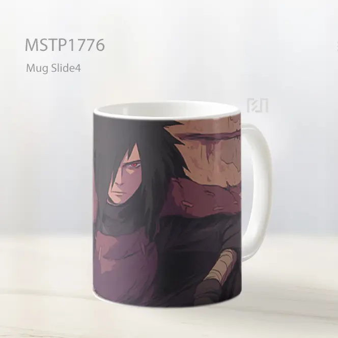 Mug Keramik Premium SNI - Madara Uchiha Duduk Gaya Seni Mug MSTP1776