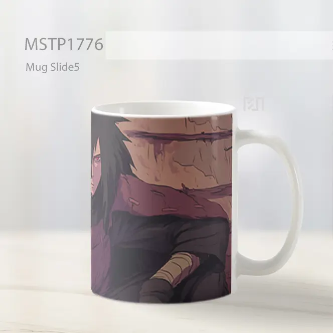 Madara Uchiha Duduk Gaya Seni Mug MSTP1776 - All-side / Desain