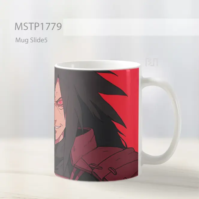Madara Uchiha Latar Merah Mug MSTP1779 - All-side / Desain