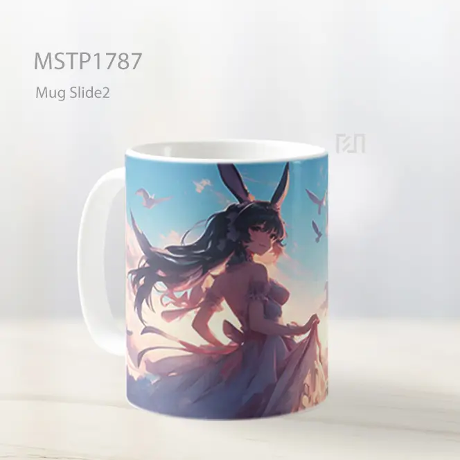 Mai Sakurajima Piyama Kelinci Senja Angin Elegan Mug MSTP1787 - All-side / Desain