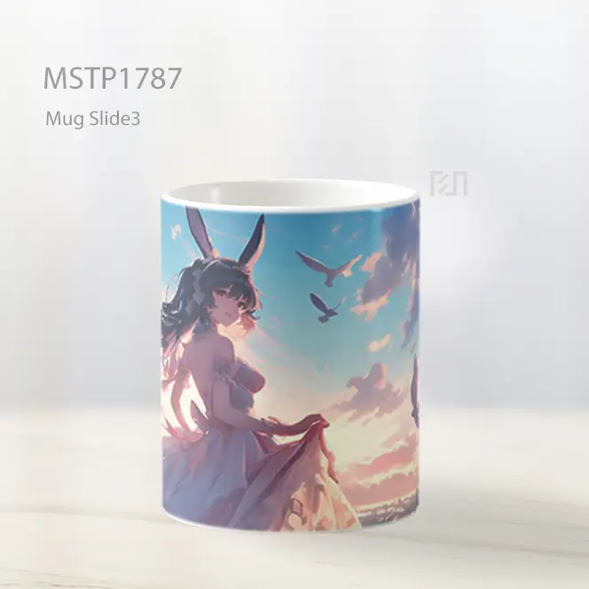 Mai Sakurajima Piyama Kelinci Senja Angin Elegan Mug MSTP1787 - All-side / Desain