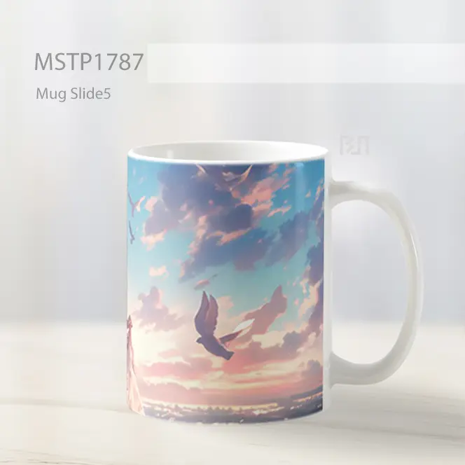 Mai Sakurajima Piyama Kelinci Senja Angin Elegan Mug MSTP1787 - All-side / Desain