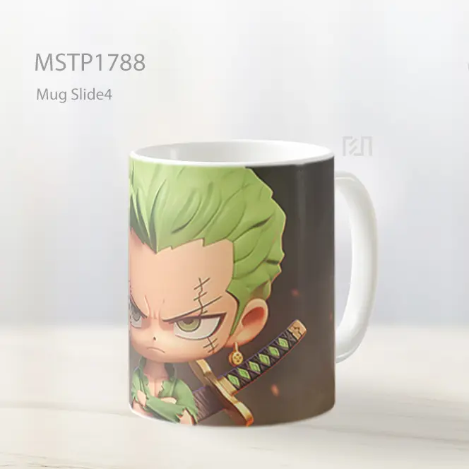 Mainan Plastik Roronoa Zoro Mug MSTP1788
