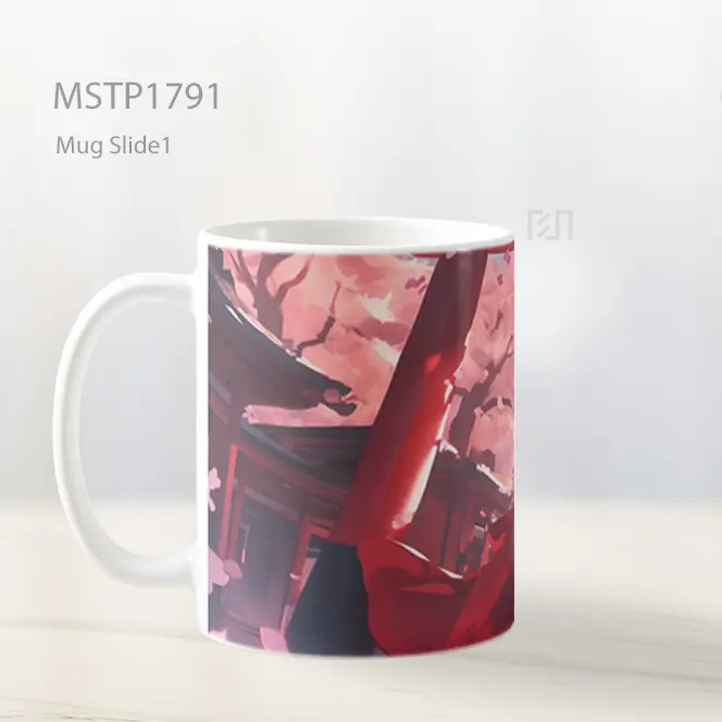 Makima Jalan Sakura Chainsawman Mug MSTP1791 - All-side / Desain