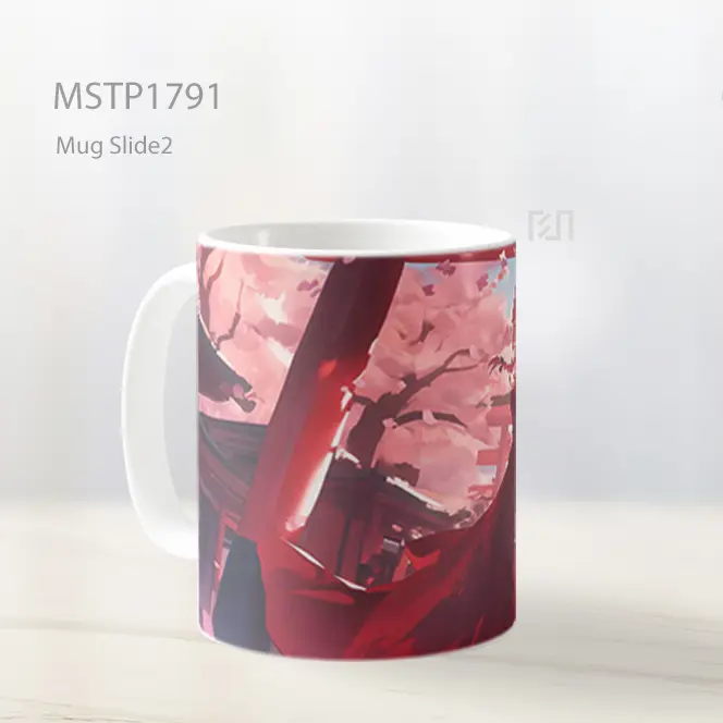 Makima Jalan Sakura Chainsawman Mug MSTP1791 - All-side / Desain