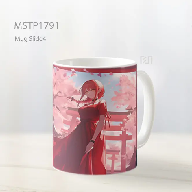 Makima Jalan Sakura Chainsawman Mug MSTP1791