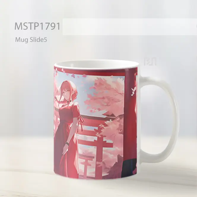 Makima Jalan Sakura Chainsawman Mug MSTP1791 - All-side / Desain