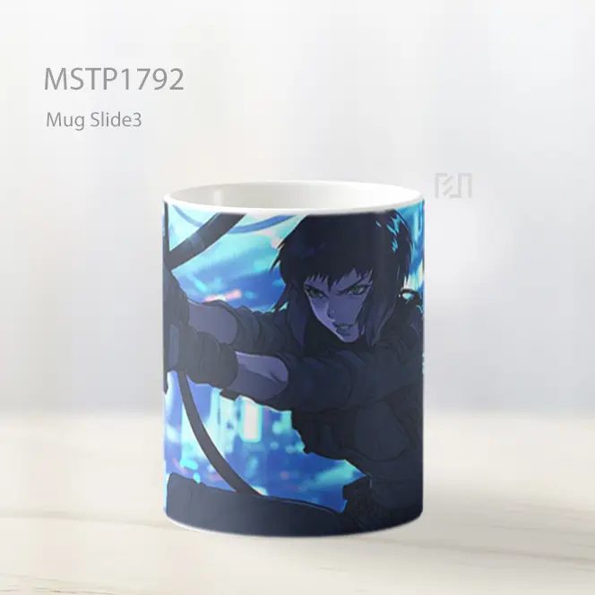Makoto Kusanagi Ghost In The Shell Action Mug MSTP1792 - All-side / Desain