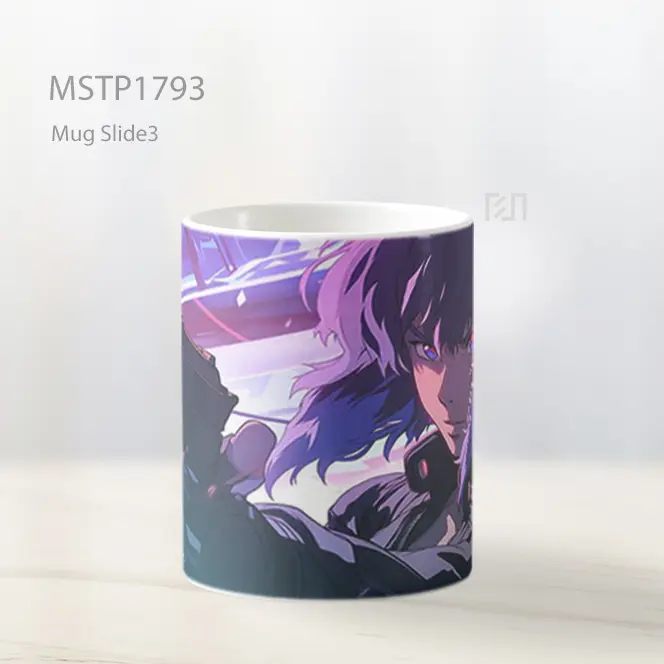 Makoto Kusanagi Ghost In The Shell Cyberpunk Mug MSTP1793 - All-side / Desain