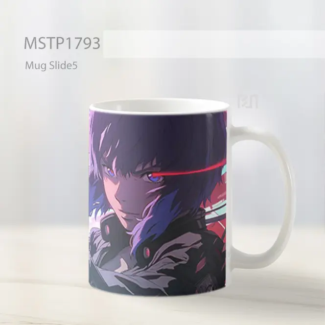 Makoto Kusanagi Ghost In The Shell Cyberpunk Mug MSTP1793 - All-side / Desain