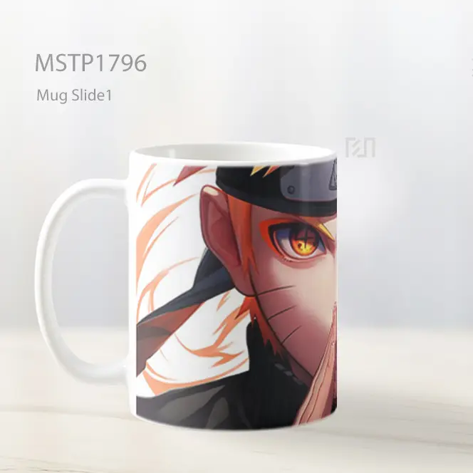 Mata Intens Naruto Tanda Tangan Tangan Mug MSTP1796 - All-side / Desain