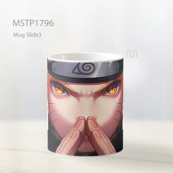 Mata Intens Naruto Tanda Tangan Tangan Mug MSTP1796 - All-side / Desain
