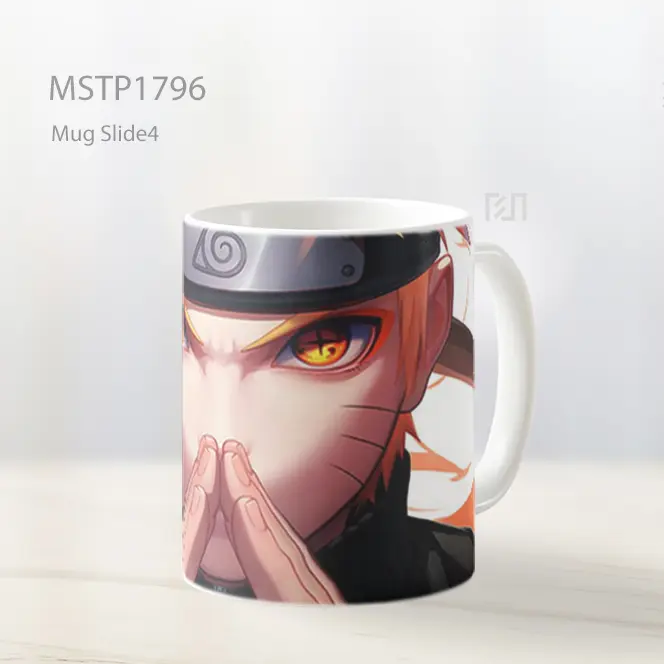 Mata Intens Naruto Tanda Tangan Tangan Mug MSTP1796