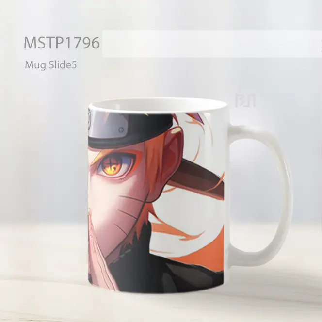 Mata Intens Naruto Tanda Tangan Tangan Mug MSTP1796 - All-side / Desain