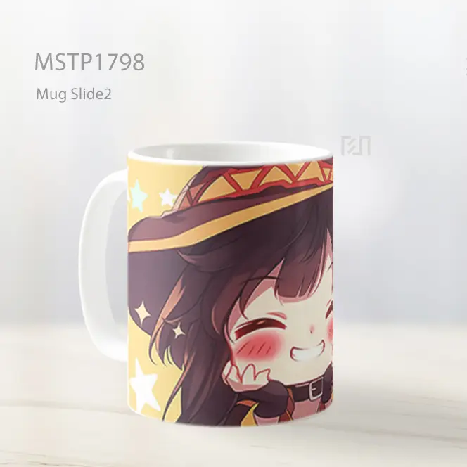 Megumin Chibi Bintang Bahagia Mug MSTP1798 - All-side / Desain