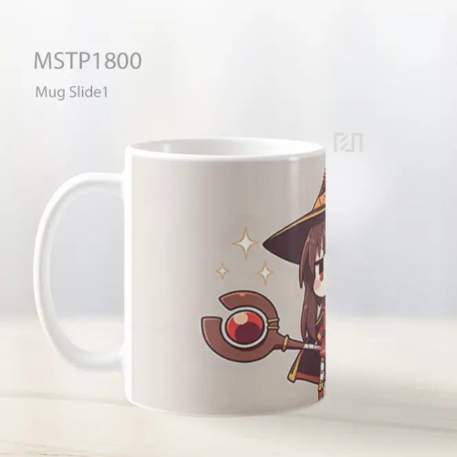 Megumin Chibi Penyihir Anime Bersinar Mug MSTP1800 - All-side / Desain