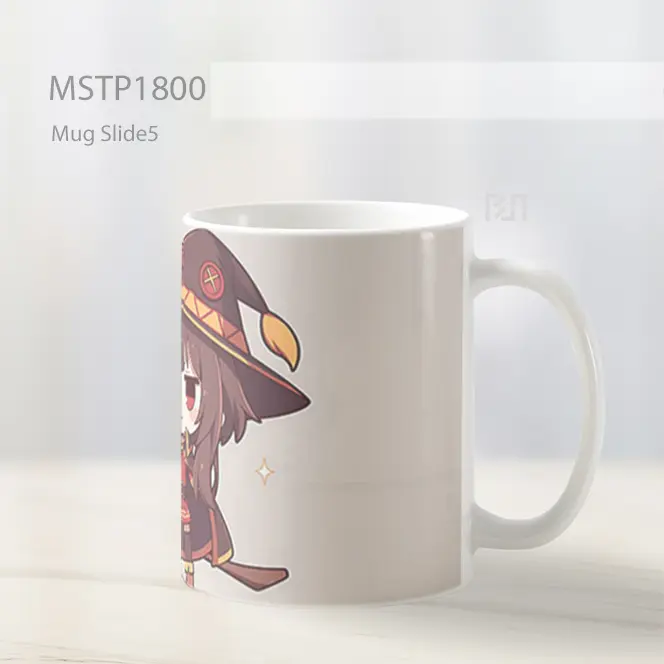 Megumin Chibi Penyihir Anime Bersinar Mug MSTP1800 - All-side / Desain
