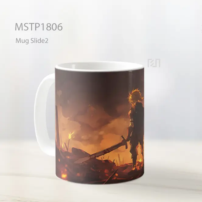 Meliodas Pedang Api Iblis Mug MSTP1806 - All-side / Desain