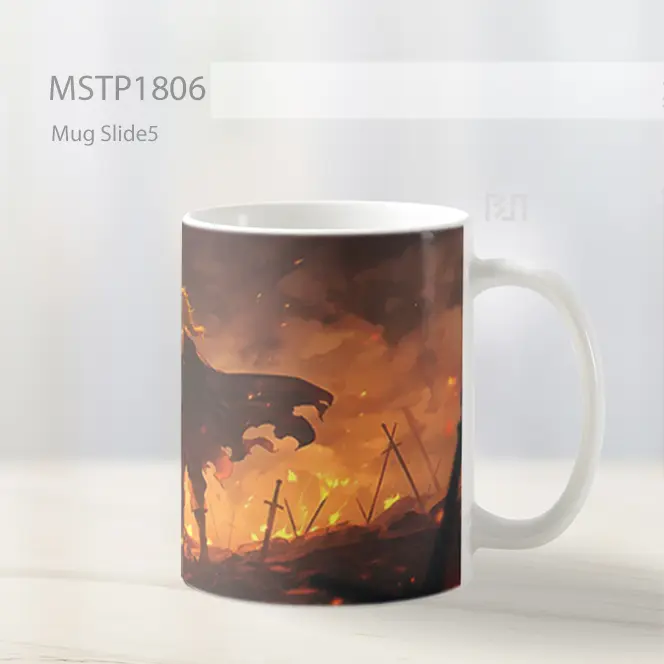 Meliodas Pedang Api Iblis Mug MSTP1806 - All-side / Desain