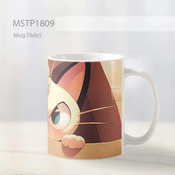Meowth Di Kotak Ekspresi Marah Mug MSTP1809 - All-side / Desain