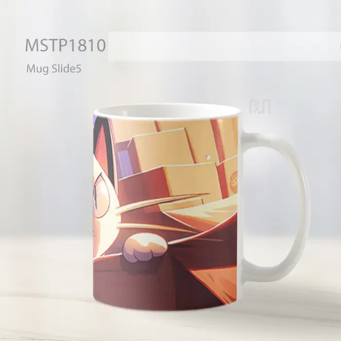 Meowth Kotak Marah Pokemon Mug MSTP1810 - All-side / Desain