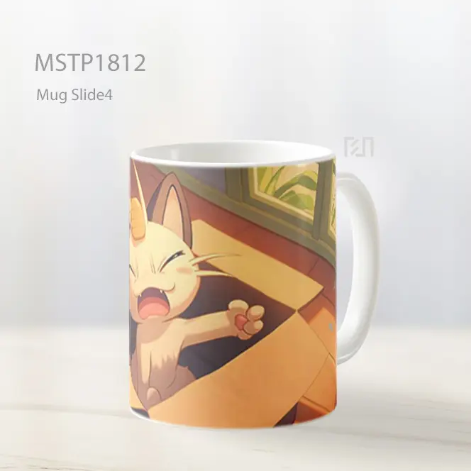 Meowth Pok%C3%A3%C2%A9Mon Kesulitan Dengan Kotak Mug MSTP1812