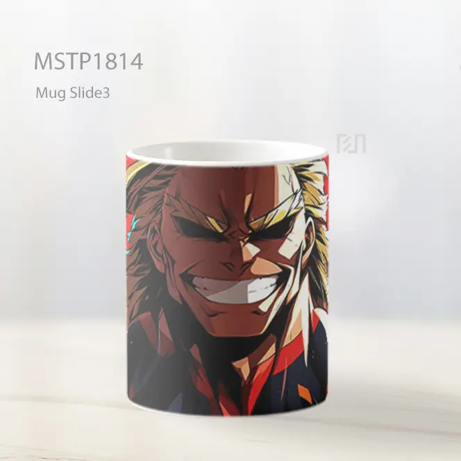 Mha All Might Anime Merah Mug MSTP1814 - All-side / Desain