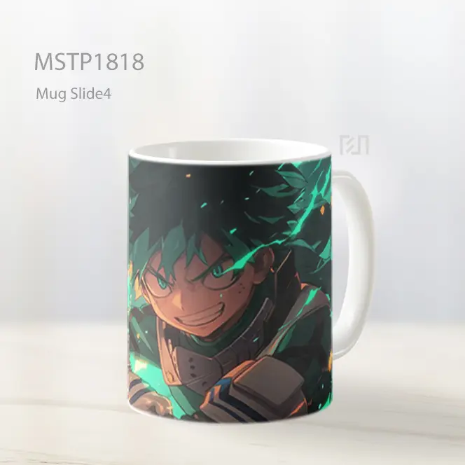 Mha Deku Hijau Keren Anime Mug MSTP1818