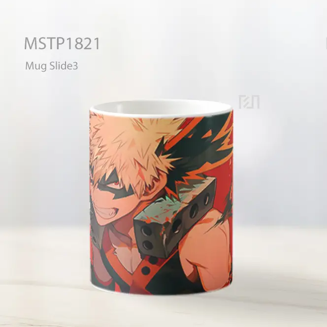 Mha Katsuki Bakugo Merah Mug MSTP1821 - All-side / Desain