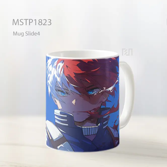 Mha Shoto Todoroki Latar Epik Mug MSTP1823