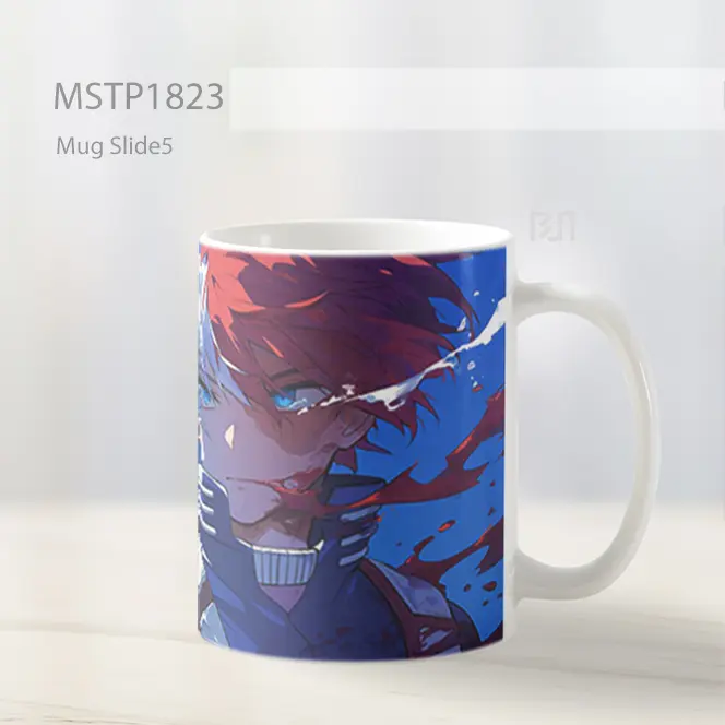 Mha Shoto Todoroki Latar Epik Mug MSTP1823 - All-side / Desain