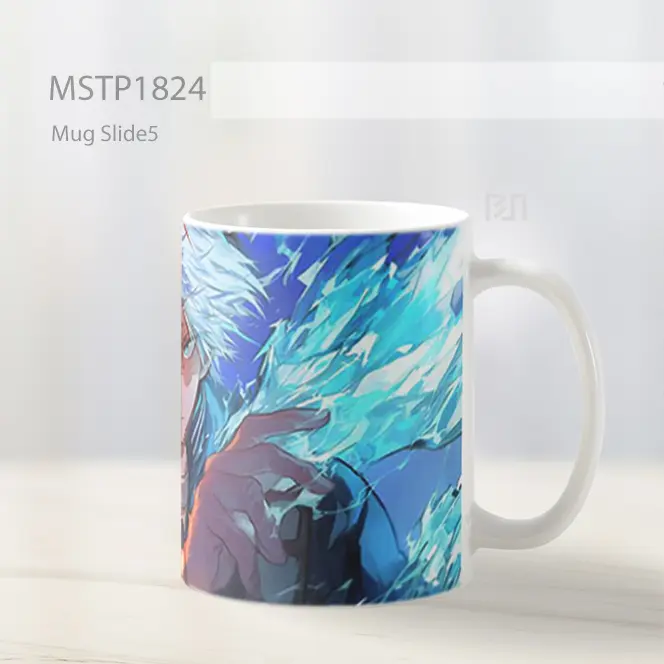 Mha Shoto Todoroki Setengah Dingin Setengah Panas Mug MSTP1824 - Tampak Tengah