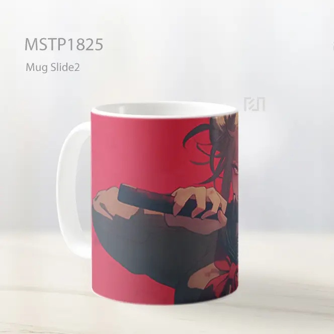 Mha Toga Himiko Katana Merah Mug MSTP1825 - All-side / Desain