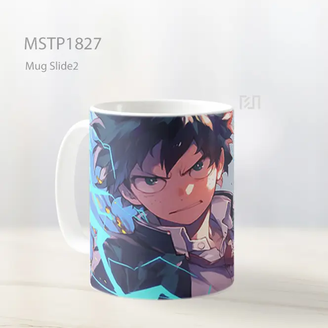 Midoriya My Hero Academia Aksi Mug MSTP1827 - All-side / Desain