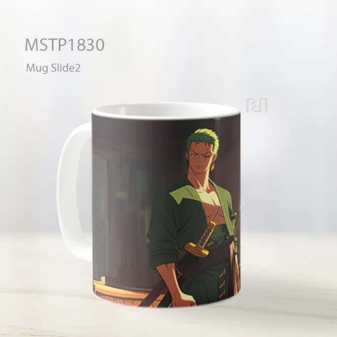 Mighty Roronoa Zoro Mug MSTP1830 - All-side / Desain